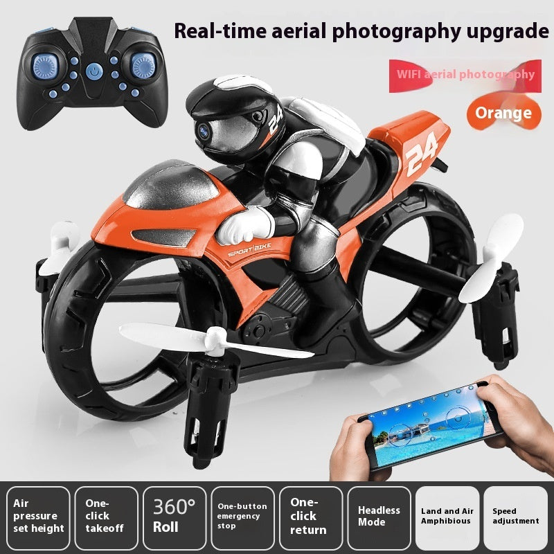 Remote Control Plane Flying Motorcycle For Land And Air