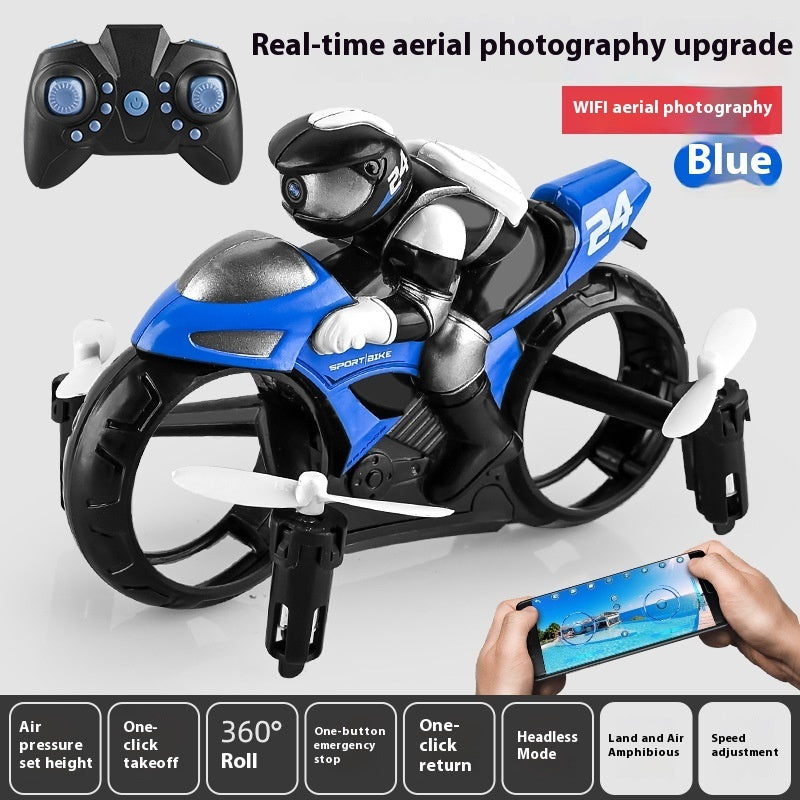 Remote Control Plane Flying Motorcycle For Land And Air