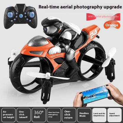 Remote Control Plane Flying Motorcycle For Land And Air